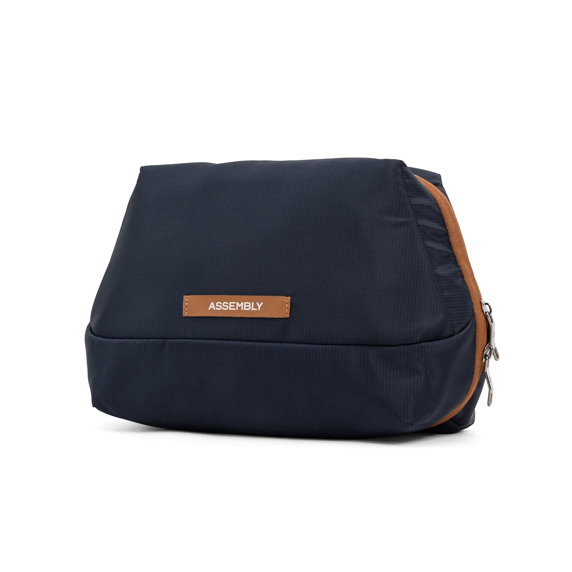 Odyssey Compact Vanity Case | Makeup, Toiletry & Jewelry Organizer for Travel | Smooth Zipper Closure | Stylish Unisex Design - Blue