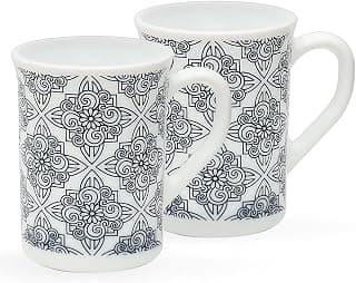 Larah by BOROSIL Mug Set - 350 ml (Set of 2), Kuba Blue