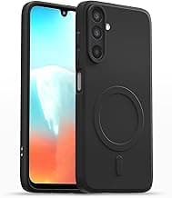 Pikkme Back Cover for Samsung Galaxy M17 5G / A17 5G / F17 5G Soft Matte Silicone Mag-Safe Design (Mag-Safe Not Support) Camera Protection | Slim Fit Bumper Cover (Black)