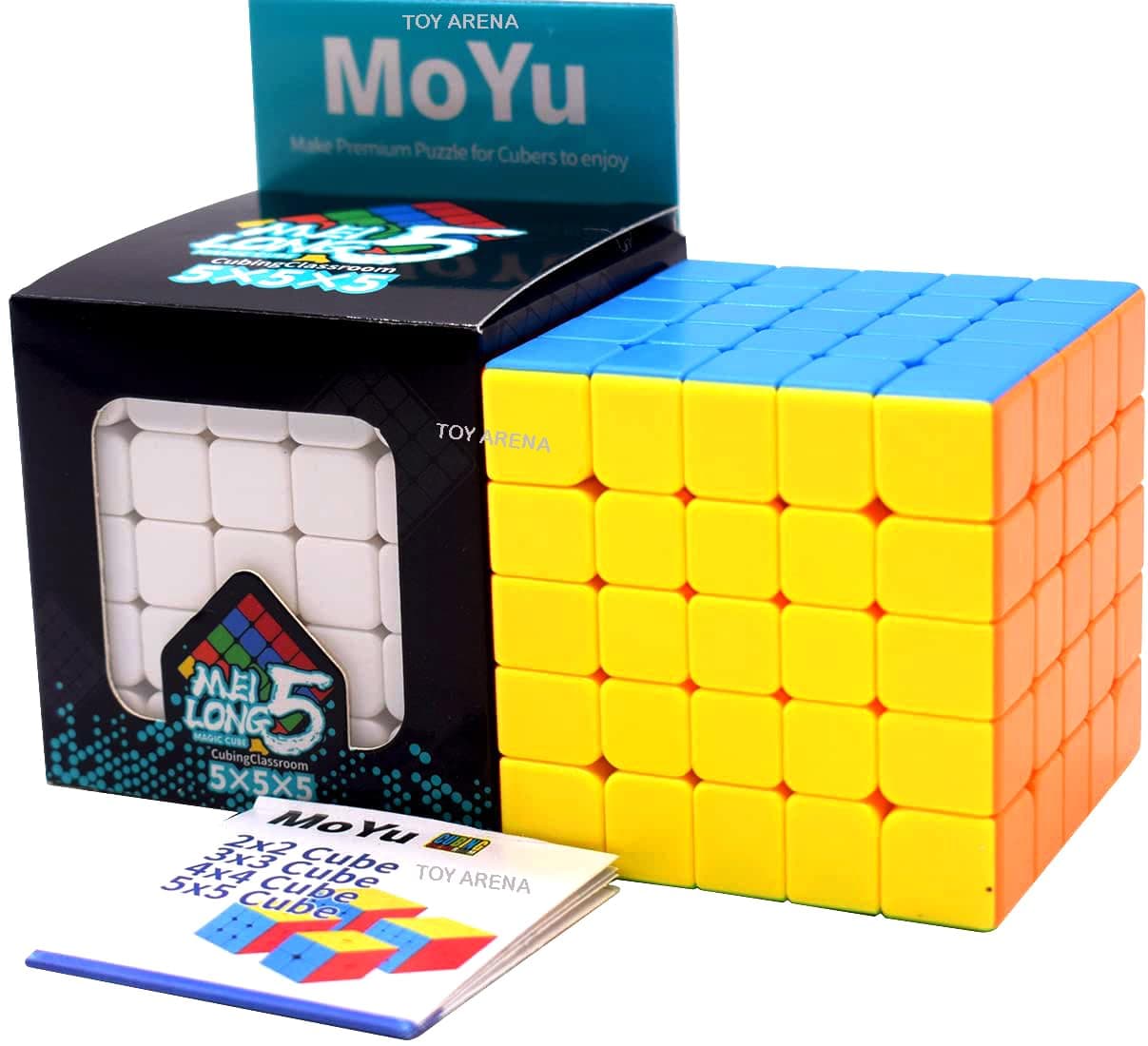 Toy Arena High Speed Magic Cube Moyu Mfjs Meilong 5X5X5 Cube Stickerless (5X5 Mofang Jiaoshi Cubing Classroom), 60Mm Size, Kid