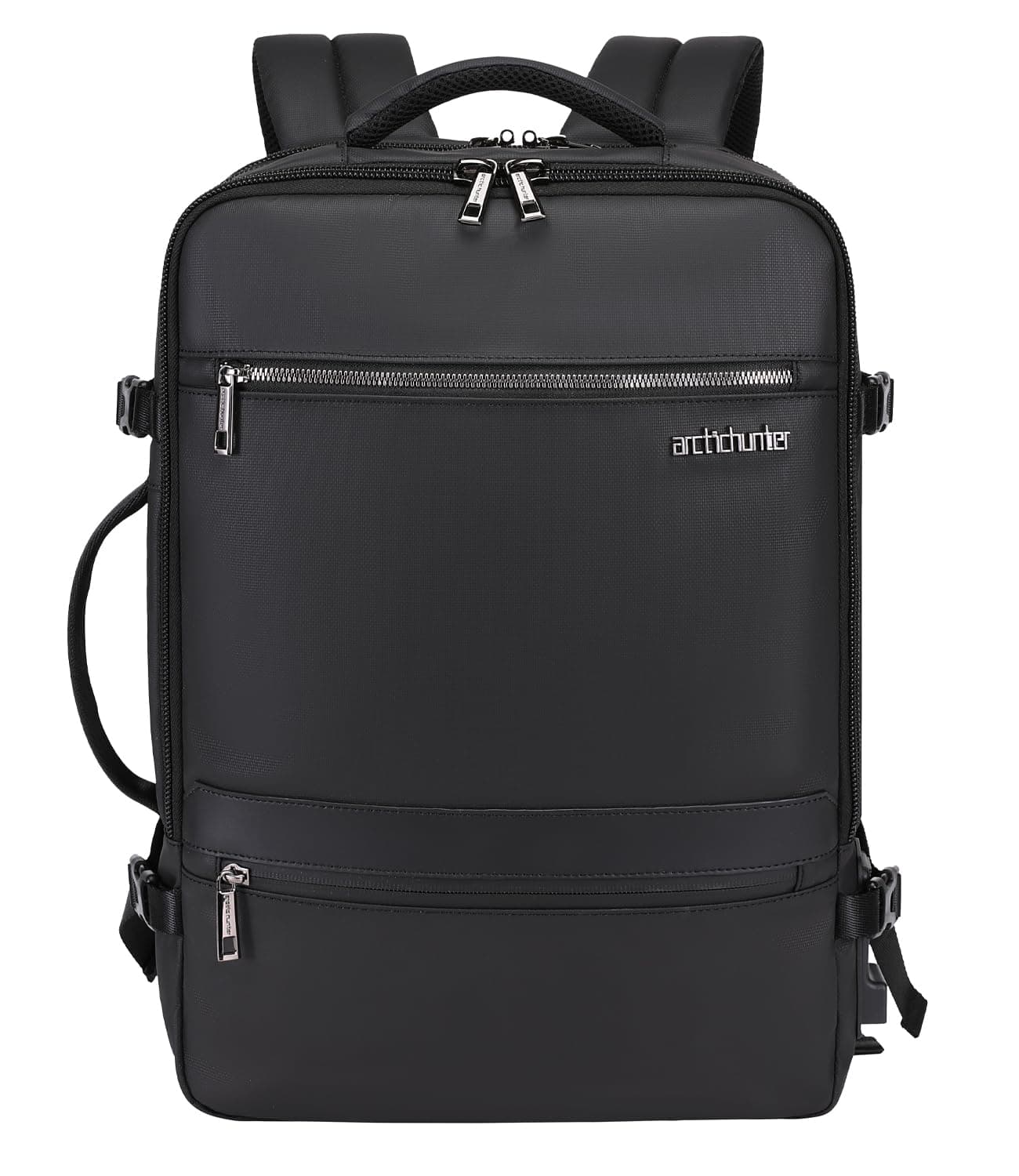 Arctic Hunter Travel Backpack 17.3 inch Laptop Compartment 35L Expandable Design Toiletry Pouch 180° Opening Colthing Pocket 2 in 1 Convertible Bag
