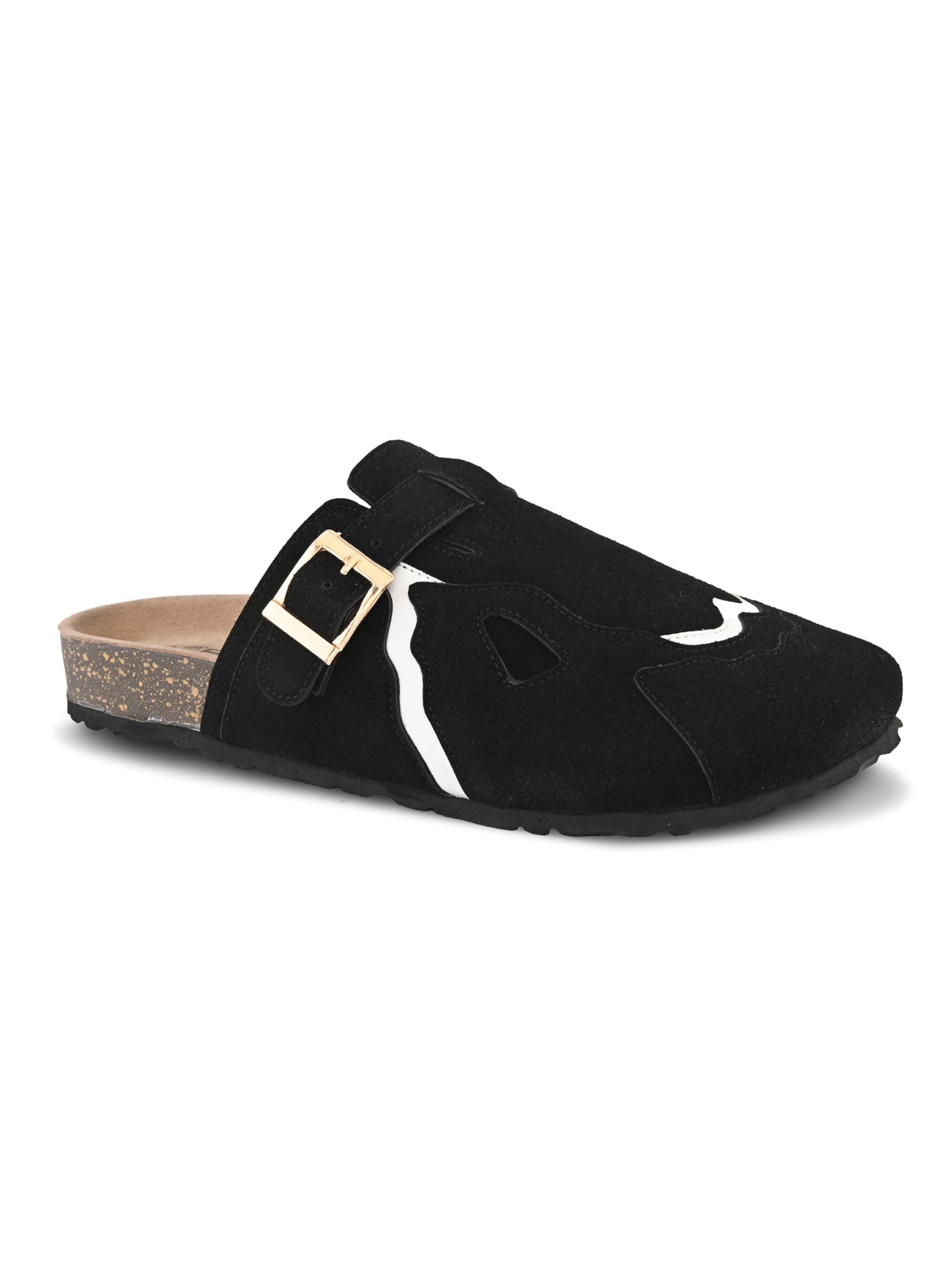 Big Fox Men’s Cork Footbed Clogs with Adjustable Buckle | Closed-Toe Comfort Sandals | Slip-On Casual Wear
