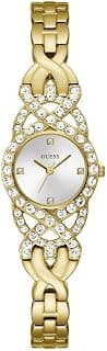 GUESS Women's 23mm Watch - Gold-Tone G-Link Silver Tone Dial Gold-Tone Case