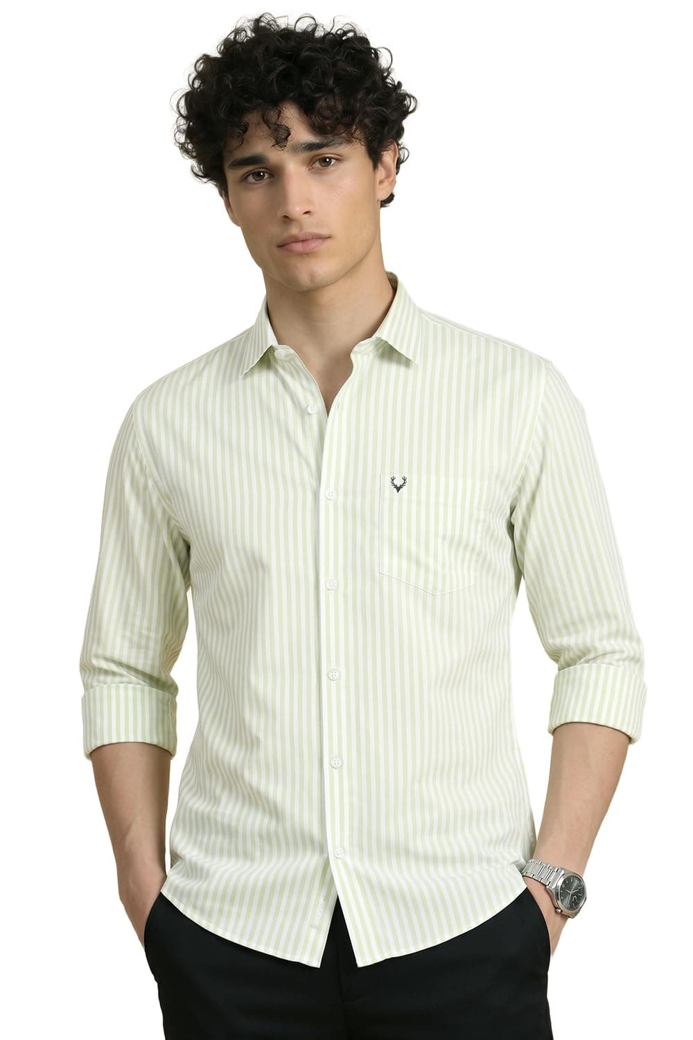 Allen Solly Men Shirt, Cotton Blend, Regular Fit