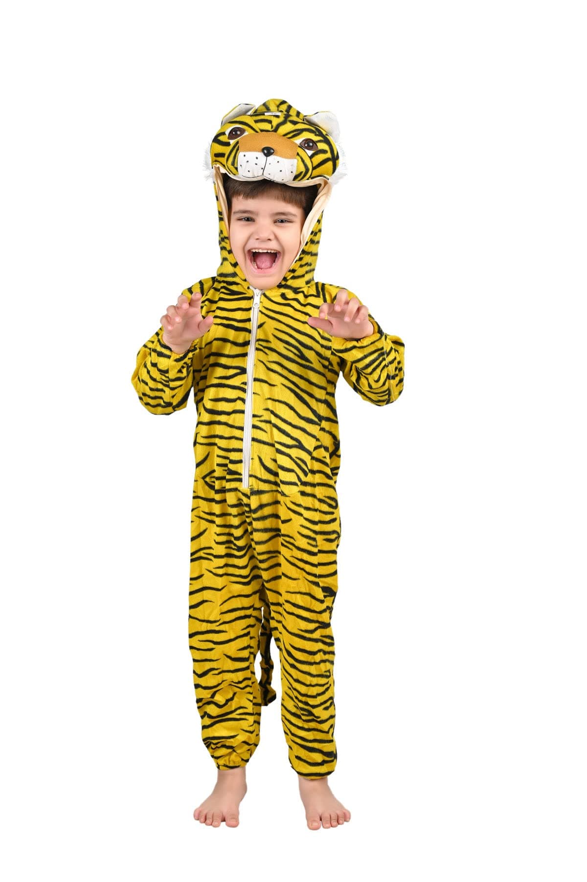 BookMyCostume Tiger Bagh Animal Kids Fancy Dress Costume | Indian 8-10 years