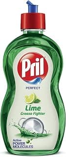 Pril Lime Liquid Dishwash Gel - 500ml | Dish Cleaning Liquid Gel with German Technology - Active Power Molecules Leaves No Residue, Grease Cleaner For All Types of Utensils