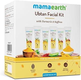 Mamaearth Ubtan Facial Kit with Turmeric & Saffron for Glowing Skin - 60 g