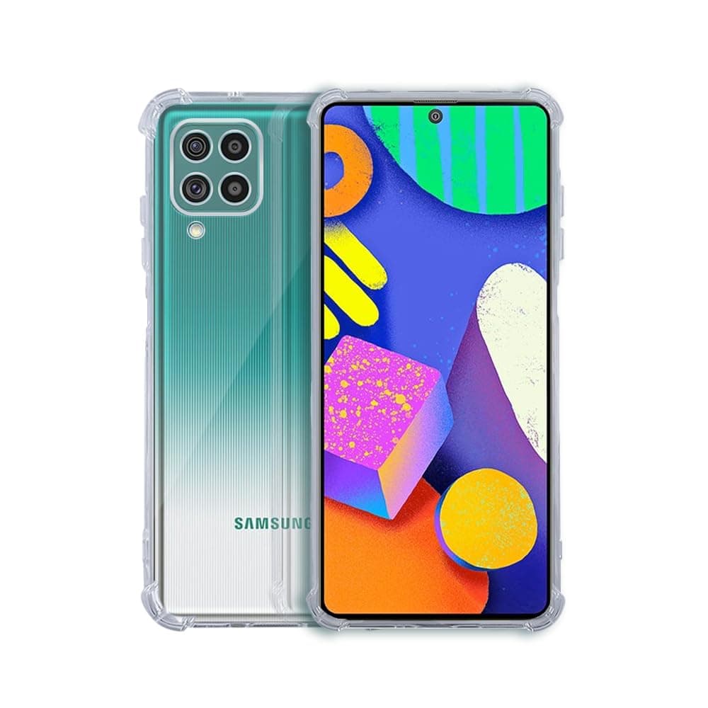 7SEVEN® Back Cover for Samsung Galaxy F62 | M62 Transparent Mobile Back Case Shock Proof Design Camera Edges Protection Crystal Clear Phone Case Silicon Soft TPU and Flexible Bumper Phone Cover