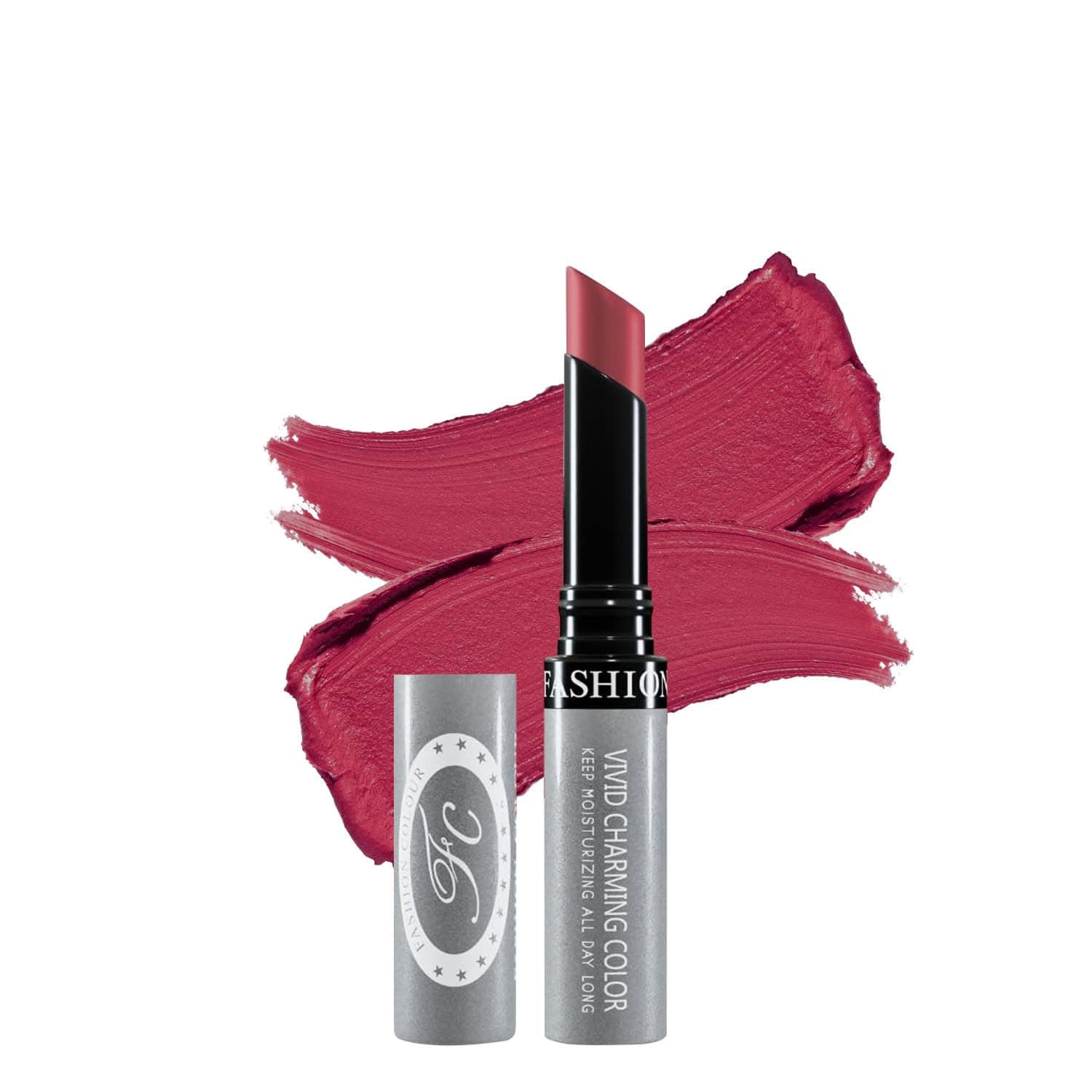 FASHION COLOUR Kissproof Non Transfer Lipstick | Water Resistant & Smudge Proof | Non-Drying | Lightweight | Long Stay Upto 15Hrs | Wineberry