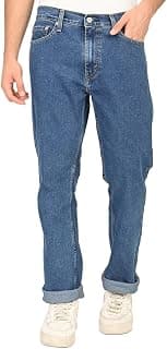 Levi's Men's 513 Mid Indigo Straight Fit Mid-Rise Jeans