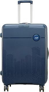 Skybags Cityscape 55Cms Polypropylene Hardshellsided Cabin Size 8 Wheels Anti Theft Zipper Blue 4 Wheel Inline Suitcase, Large