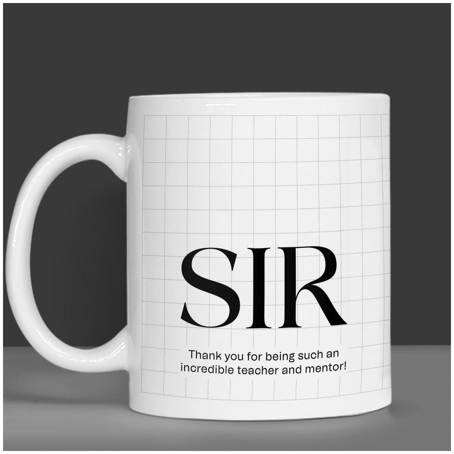 Jhingalala Teachers Day Gift for Sir Happy Teacher's Day Printed Ceramic Coffee Mug 325 ml Thank You Gift for Madam Professor Guru Ji Mentor