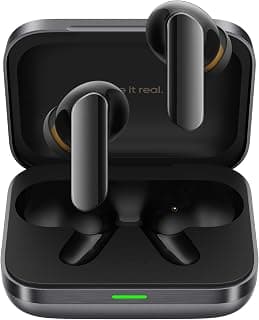 realme Earbuds Air 7 True Wireless,12.4mm Dynamic Bass Drivers,52Hrs Playtime,52dB Hybrid ANC,6 Mic ENC,45ms Low Latency,360° Spatial Audio,Hi-Res LHDC,IP55 Dust & Water Resistant,BT v5.4(SlateGrey)