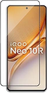 JGD PRODUCTS Edge to Edge Screen Protector Tempered Glass for iQOO Neo 10R 5G with Easy Self-Installation Kit (Pack of 1)