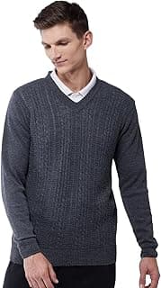Pivl Men's V Neck Winter Solid Sweater - Warmth and Style for The Season