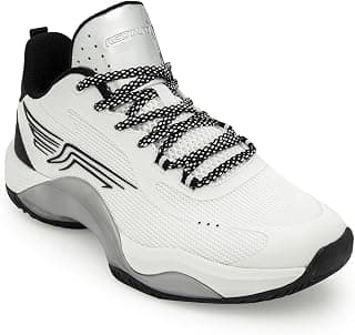 Red Tape Men's Sneakers Blue White Mesh Pu Round Toe Lace-Up
