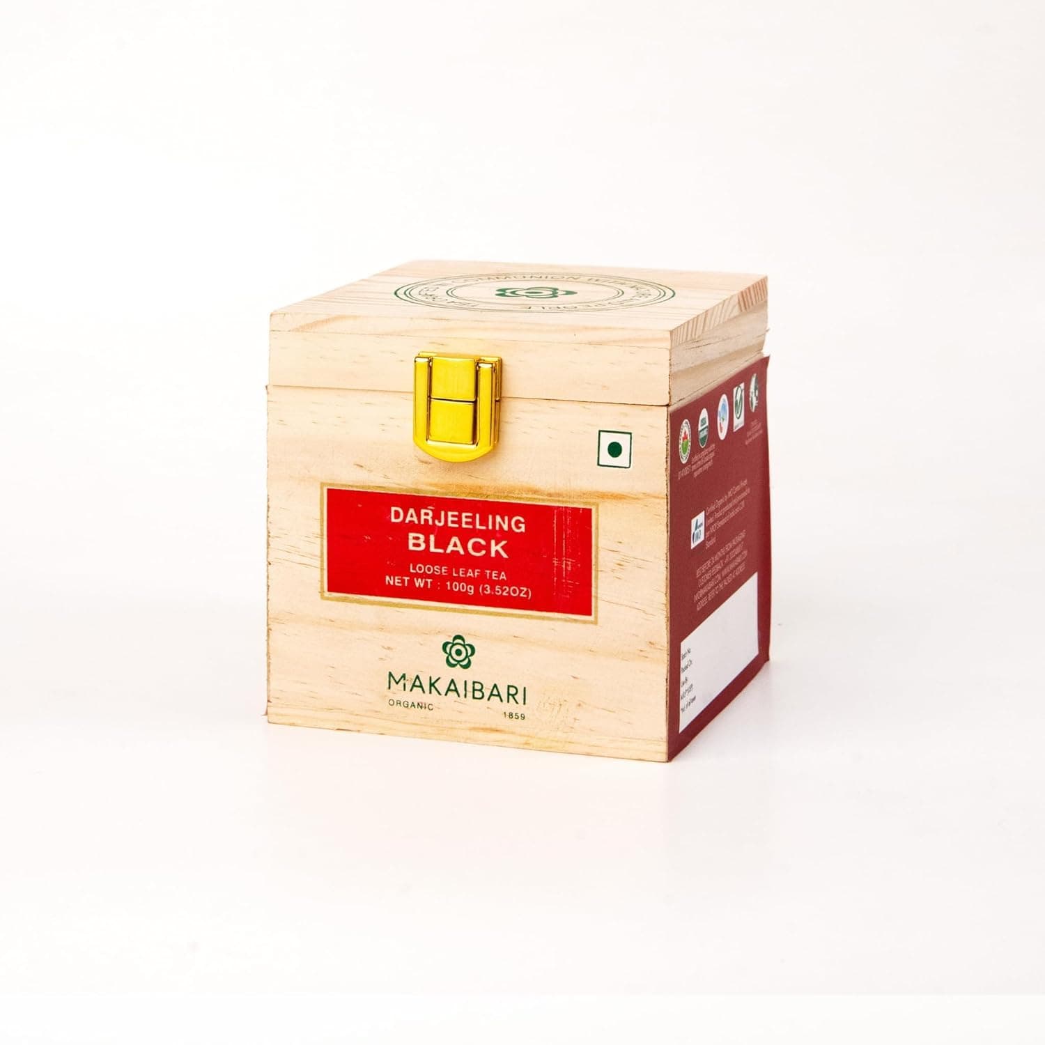 Makaibari Darjeeling Black Tea | Premium Loose-Leaf | 100Gm Chestlets Box | USDA Certified | Premium Loose-Leaf | 100% Organic & Natural | Premium Black Tea With Rich Taste & Aroma | Single Estate Whole Leaf Chai