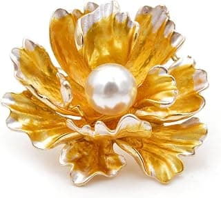 YouBella Jewellery Latest Stylish Crystal Unisex Floral Brooch for Wedding/Party for Women/Girls/Men