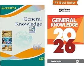 Lucent's General Knowledge 2025-26 Edition, GK-COMBO 2026 with Arihant GK Book Set, Best Seller Study Material | Original Copy with Scratch 3-D Hologam | Useful all Govt and Other 2025-26 Exams