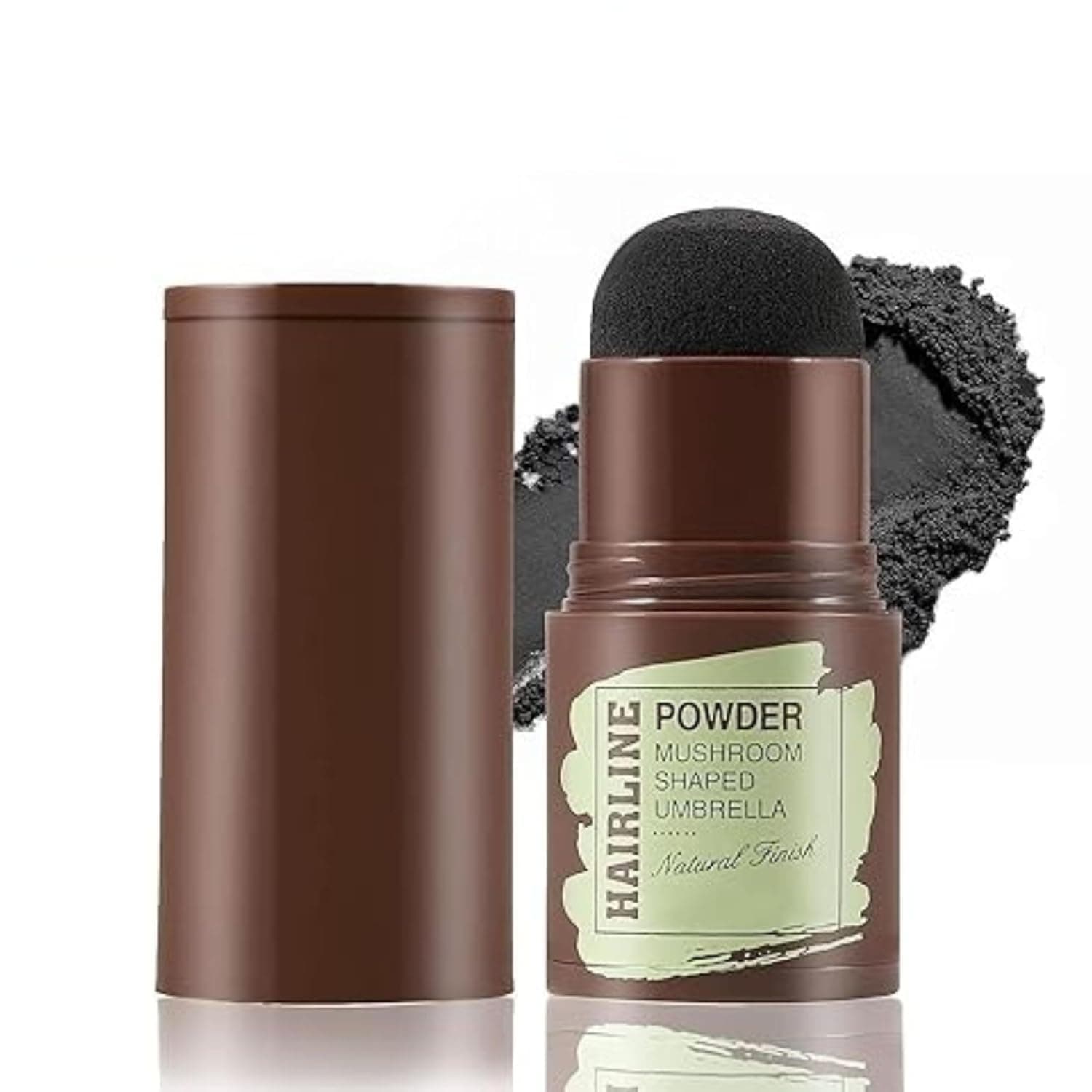 QUIQSHIPP Root Lifting Powders Hairline Powder Stick for Women & Men, Natural Shadow Filler & Shading Sponge Pen for Thinning Hair, Quick Root Touch-Up & Hairline Concealer (Black, PACK OF 1)
