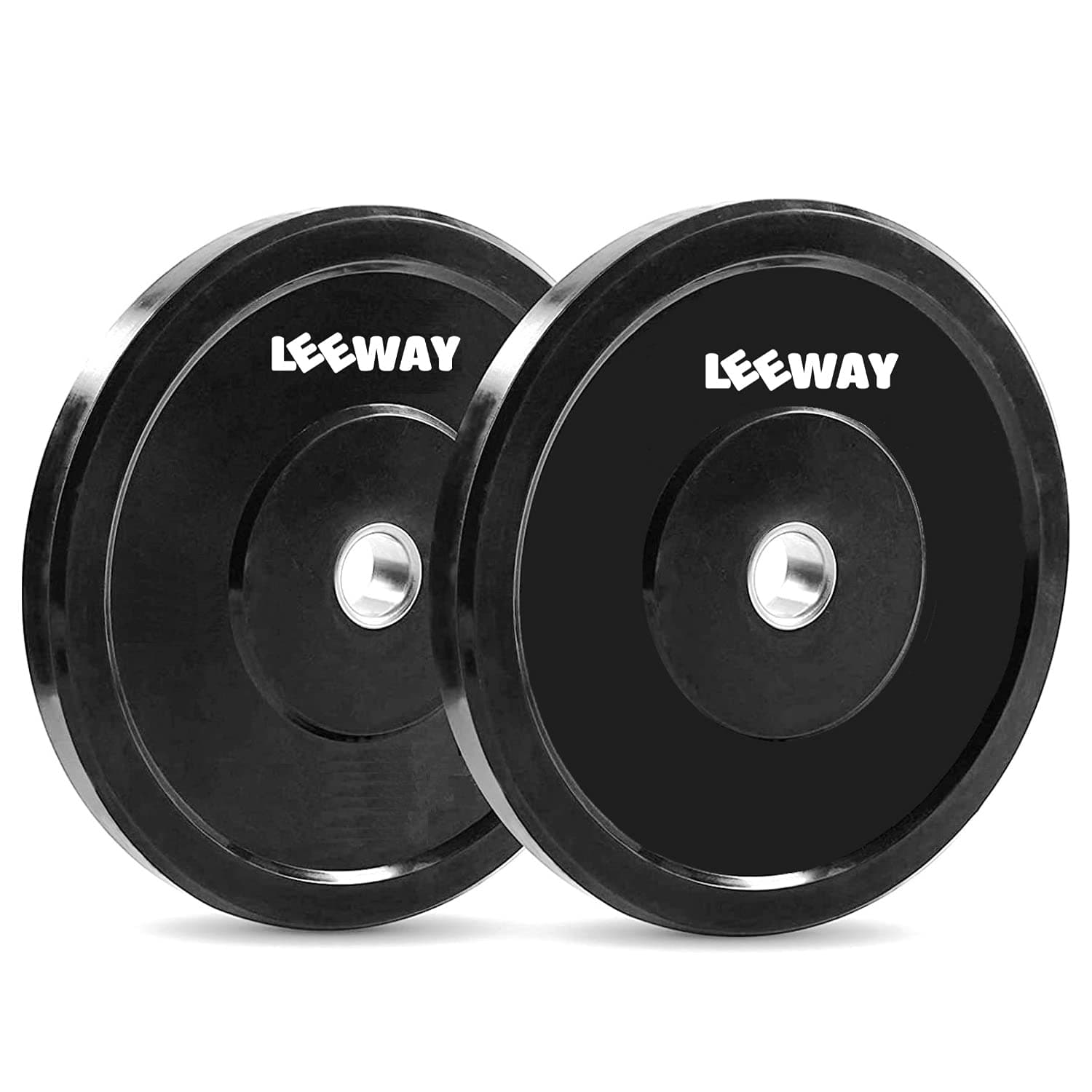 LEEWAY Rubber Weight Plate Set (40kg Combo) | 31mm Standard Rod Compatible Spare Gym Weights Plates| Rubber Coated Plates for Home Gym Workout & Barbell Training | Black (40 kg set (2x4+3x4+5x4))