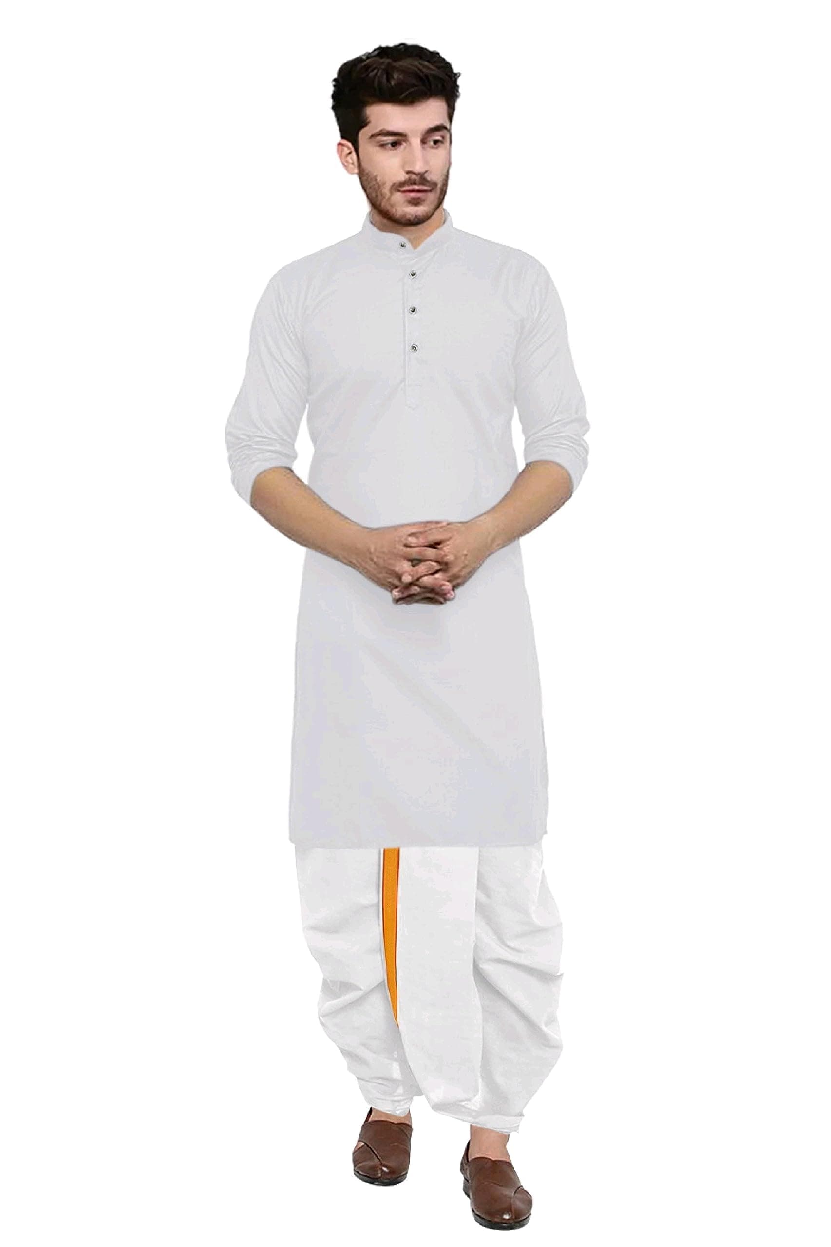 Kurta Dhoti set for Mens (mahraj dhoti with kurta plain and classis look )