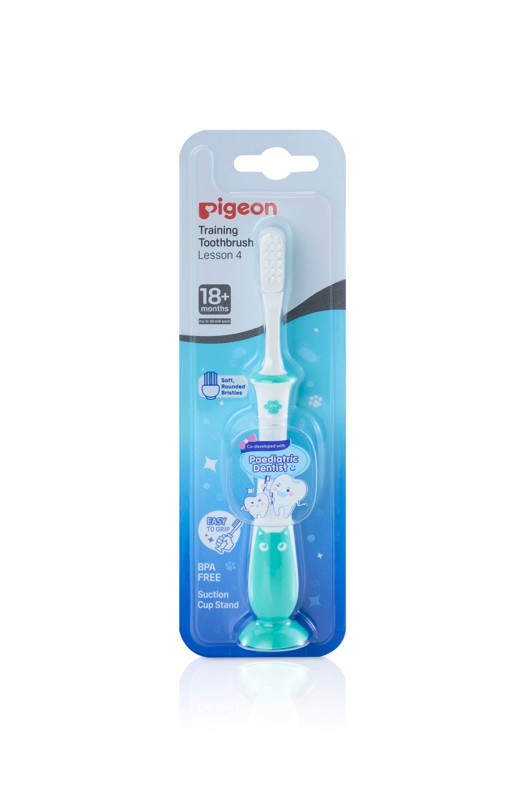 Pigeon Training Toothbrush Lesson 4 Mint | Baby Oral Care Toothbrush