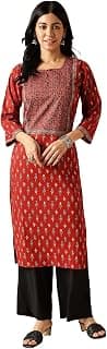 Vbuyz Women's Floral Printed Straight Cotton Special wear Kurtas for Women | Cotton Kurtas for Women | A-Line Kurtas Kurtis | Designer Kurta | Kurtas for Women | Printed Kurtas