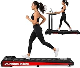 Cockatoo SmartWalk 1A Slimmest Walking Pad for Home, with Speed 1-6Km/Hr, 3HP Peak, 2-Level Incline Underdesk Treadmill (Max Weight:100 kg)