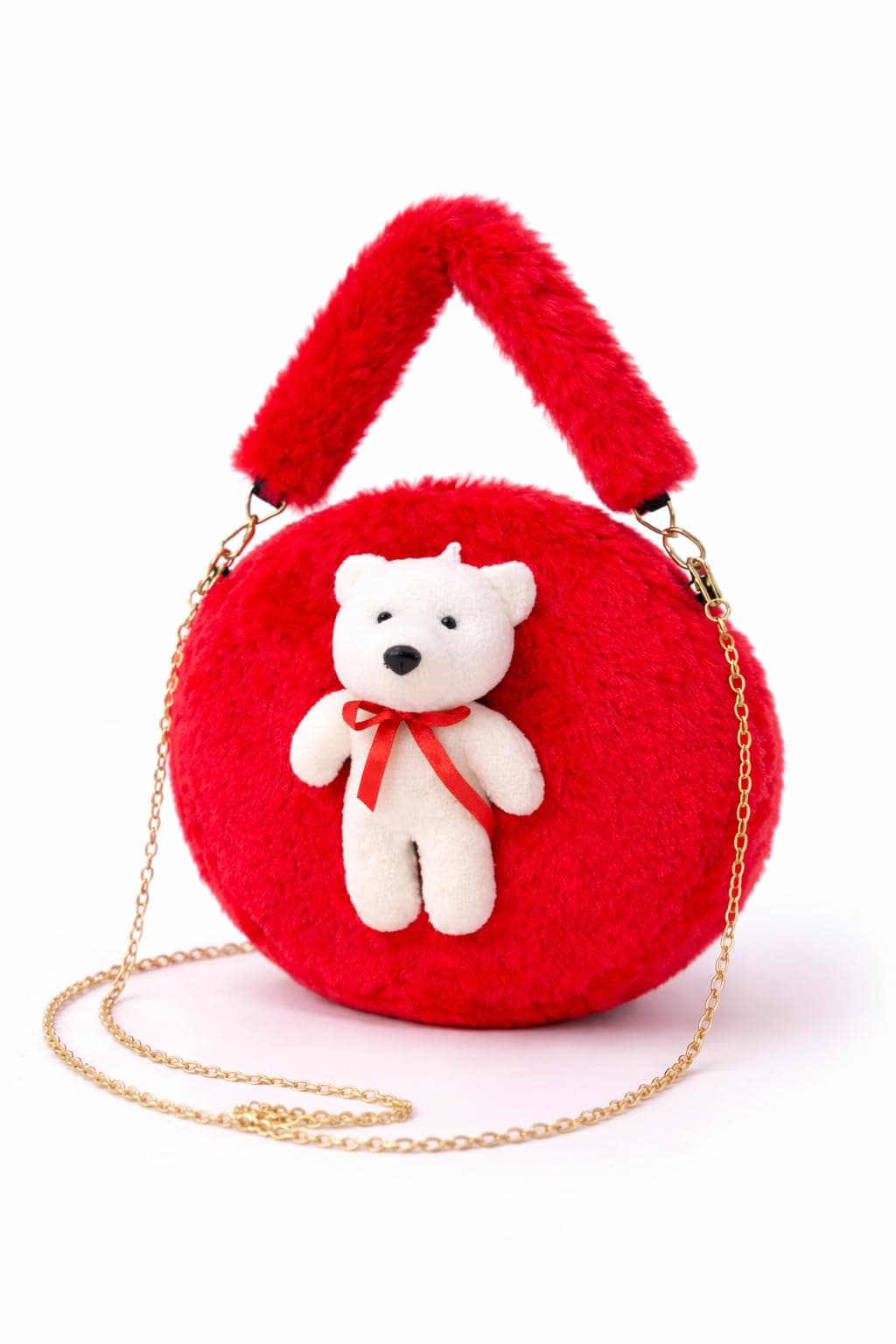 CULT FACTORY Cute Sling Bag for Kids Teddy Kids Shoulder Bag Small Size Soft Toy Sling Bag