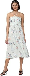 FOREVER 21 Womens Floral Fit and Flare Midi Dresses