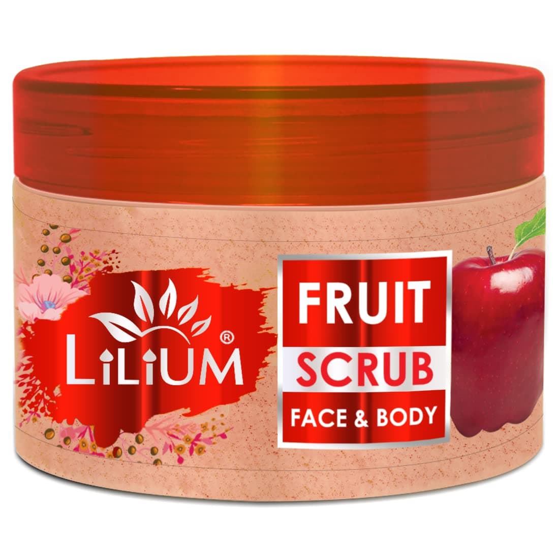 Lilium Face & Body Fruit Scrub 250GM, Nourishing Vitamins & Antioxidants, Gently Removes Dead Skin Cells, Unclogs Pores, & Reveals a Radiant Glow, Healthy & Vibrant Skin, For All SKin Types