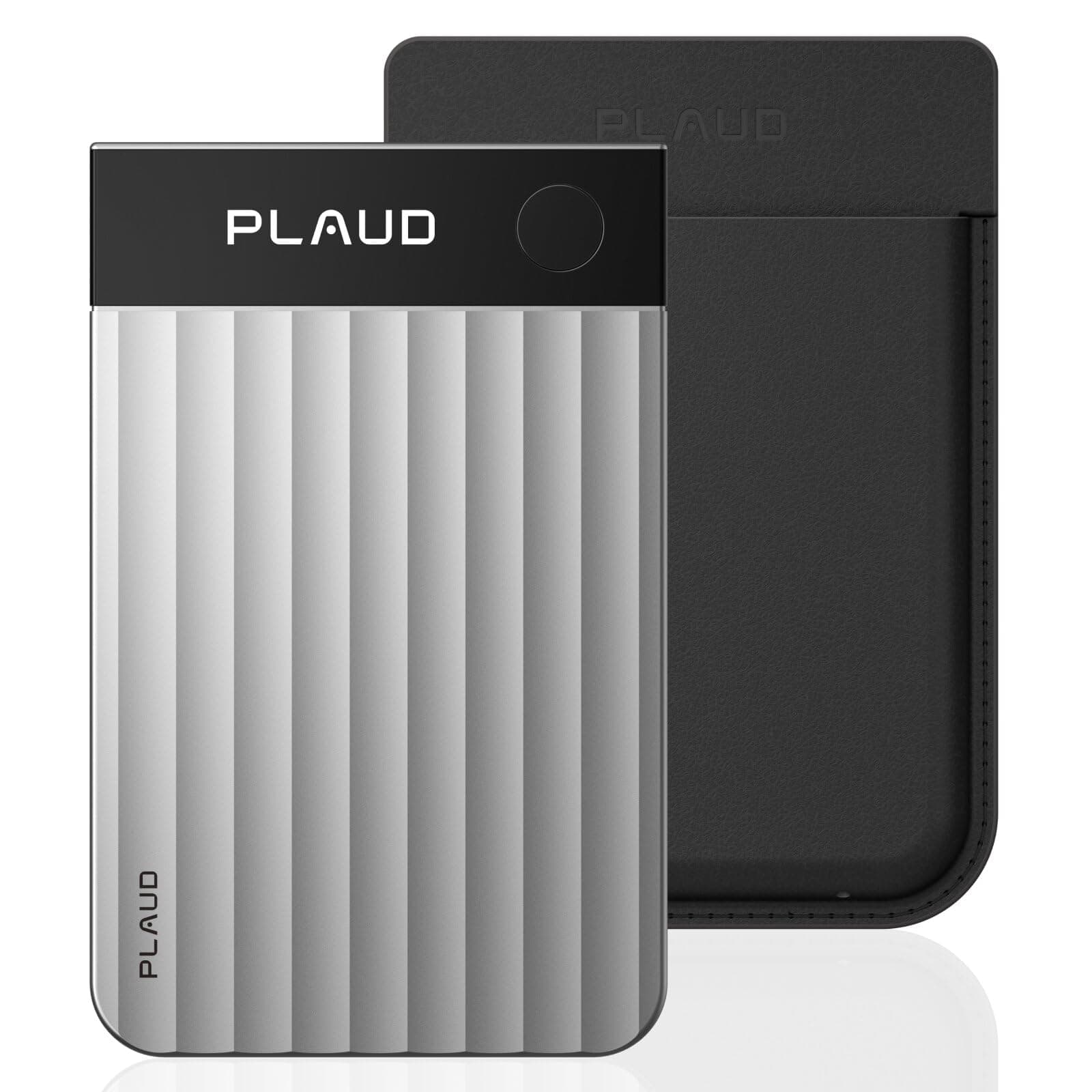 Plaud Note Pro, AI Note Taker for in-Person/Online Meetings and Calls, Smart Transcription & Summarization, Clear Audio, Ultra-Slim Design, Secure Data, Case Included, Silver