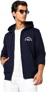 GAP Men Graphic Printed Regular Fit Full Sleeves Hooded Sweatshirt