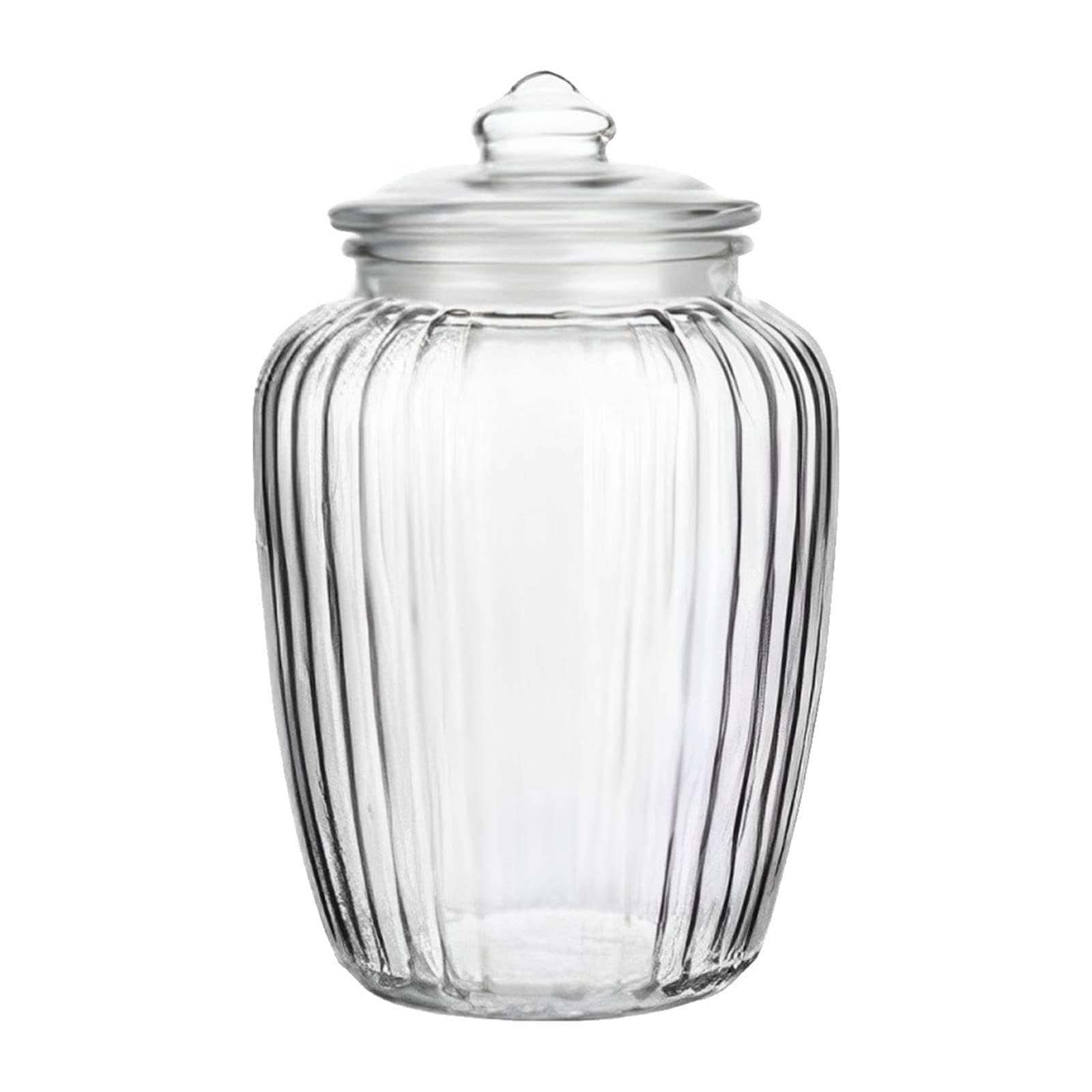 Incrizma Airtight Glass Food Storage Jar with Lid | Glass Sealed Jars with Lid for Fermentation, Wide Mouth Jars Food Storage Containers for Pantry, Kitchen Storage Useful Container (2200 ml)