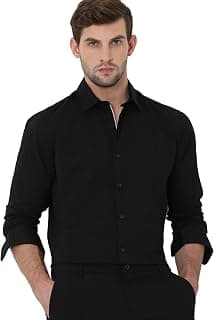 MUFTI Mens Spread Collar Slim Fit Full Sleeve Shirts