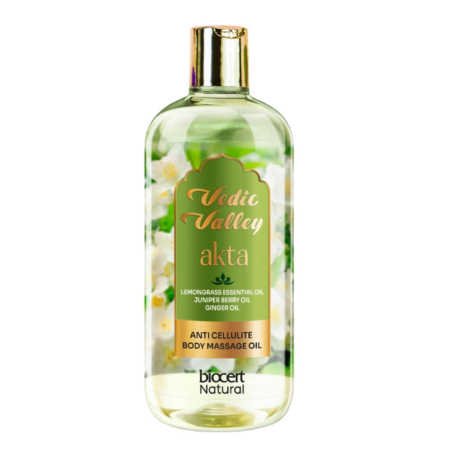 Vedic Valley Ayurvedic Body Massage Oil for Reduce Stress, Muscle Comfort & Deep Moisturization for Dry Skin | Full Body Massage Oil for Men & Women with Lemongrass, Juniper & Ginger Essential Oils | 300 ml