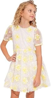 VERO MODA Girl's Polyester Above The Knee Dress