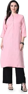 Maurya Women Kurti – Cotton Blend Solid Straight Kurta with Functional Button – Elegant Ethnic Wear for Daily Office, Casual & Festive Use