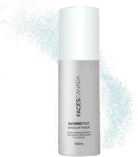 FACESCANADA Ultime Pro Makeup Fixer, 50 Ml | Long Lasting Makeup Setting Spray | Keeps Makeup Intact | Hydrates, Soothes & Refreshes Skin | Hyaluronic Acid & Vitamin E Enriched | No Alcohol