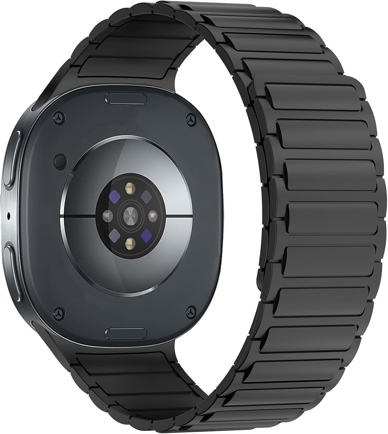 OBOE Silicone Magnetic Band for Samsung Galaxy Watch 8, Black | Compatible with Galaxy Watch 8 / Watch 8 Classic 40mm 44mm, Silicone Strap, Watch Not Included