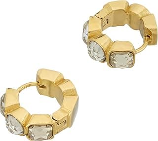 GUESS Crazy Earrings Gold-Plated Stainless Steel Earrings For Women | Hypoallergenic | Lightweight & Durable | Perfect For Gifting