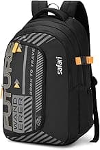 Safari Terra 37L Casual Printed Backpack, 3 Compartments, Raincover, Armor Base, Organizer, Bottle Holder, Front Pocket, School Bag for Boys and Girls, College Bag, Office Bag, Travel Bag