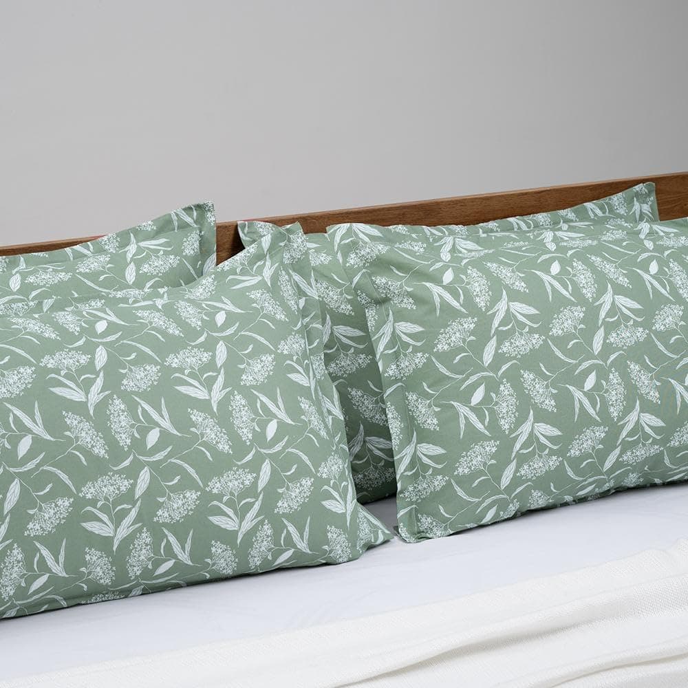 Wakefit Pillow Cover | Premium Cotton 144 TC Pillow Floral Covers Standard - 18 x 27 inches (Hester - Set of 4)