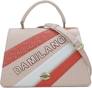 Da Milano Genuine Leather Pink Satchel (Small)