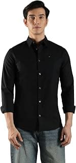 Tommy Hilfiger Solid Slim Fit Cotton Shirt