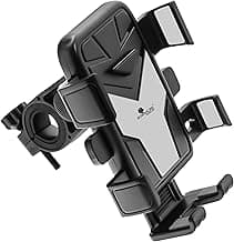 Kratos B4 Mobile Holder for Bike with One Click Locking, 360° Rotation, Secure Grip Design, Shock Proof Cushioning Pad Protection for Devices, Bike Mobile Holder for GPS Navigation Devices Support