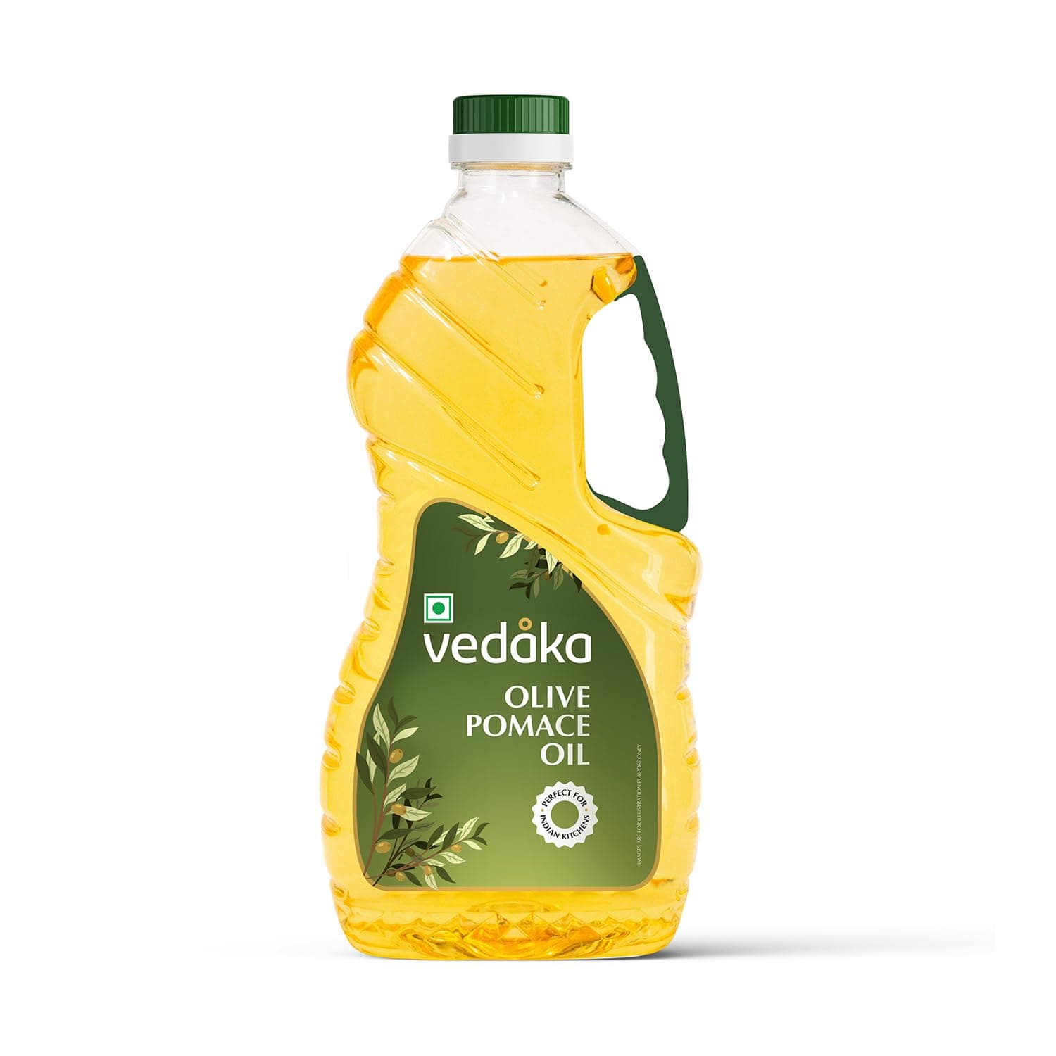 Amazon Brand - Vedaka Olive Pomace Oil 2L | Contains Mufa | Ideal For Frying, Roasting & Baking | Cooking Oil For Daily Use