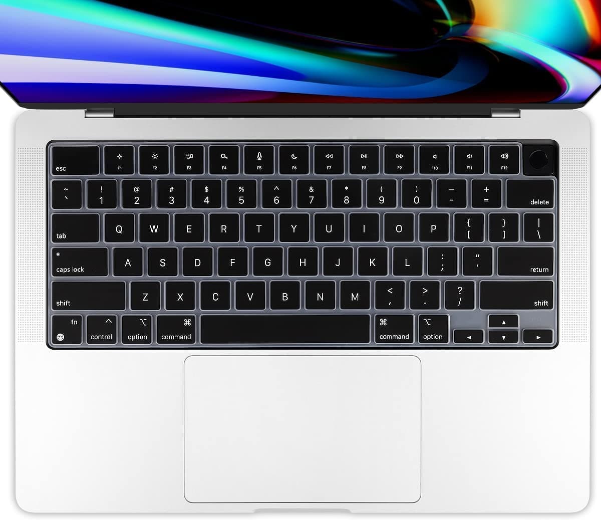 Oaky Keyboard Protector for 2021-2024 Release M3 M2 M1 Pro/Max Chip MacBook Pro 16 inch, 14 inch [A2918 A2992 A2779 A2442 A2991 A2780 A24858] Keyboard Skin Cover - Silicon Black