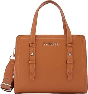 Caprese Fiji Small Satchel Bag with Adjustable & Detachable Strap | Versatile Shoulder, Crossbody & Handheld Bag for Work, Travel, and Everyday Use, Spacious with Multiple Compartments